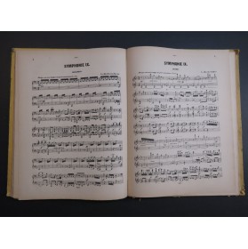 BEETHOVEN Symphonien Symphonies No 6 à 9 Piano 4 mains XIXe
