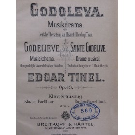 TINEL Edgar Godoleva Opéra Chant Piano 1897