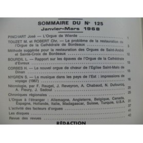 L'Orgue Revue Trimestrielle 1968 No 125
