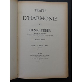 REBER Henri Traité d'Harmonie XIXe