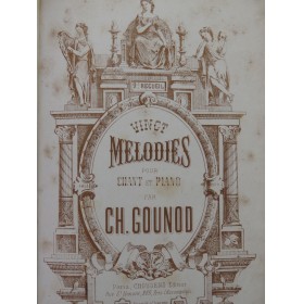 GOUNOD Charles Vingt Mélodies No 2 Chant Piano ca1869