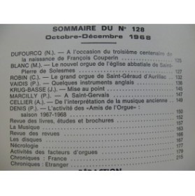 L'Orgue Revue Trimestrielle 1968 No 128