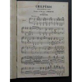 HERVÉ Chilpéric Opéra Piano Chant ca1870
