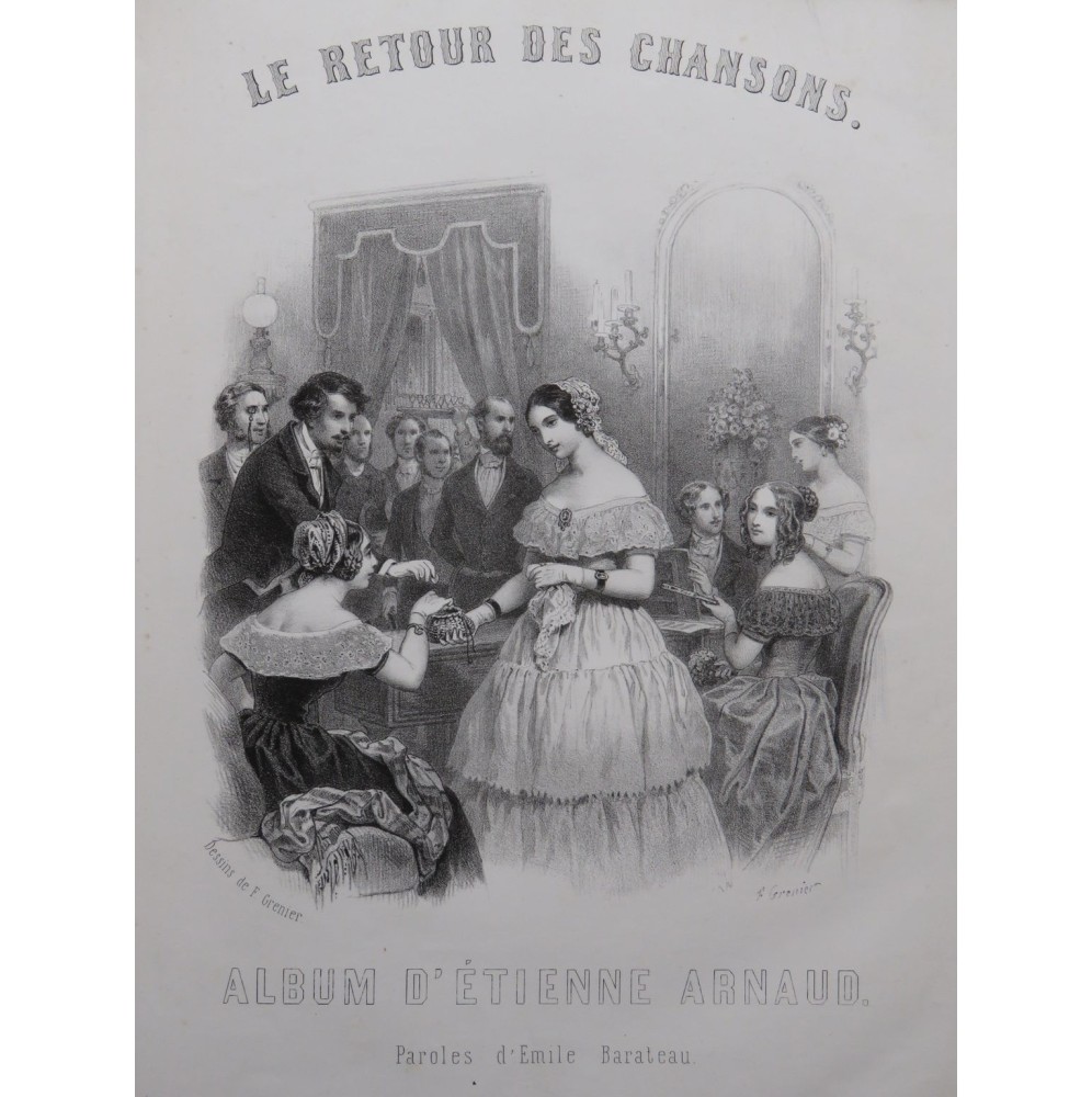 ARNAUD Etienne Album 12 pièces Chant Piano ca1850