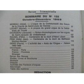 L'Orgue Revue Trimestrielle 1969 No 132