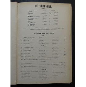 VERDI Giuseppe Le Trouvère Opéra Chant Piano XIXe