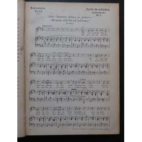 SCHUMANN Robert Mélodies Vol 1 & 2 Chant Piano XIXe