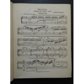 THOMAS Ambroise Mignon Opéra Italian English Chant Piano 1880