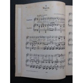 Ausgewählte Lieder für eine Singstimme 51 pièces Chant Piano ca1885