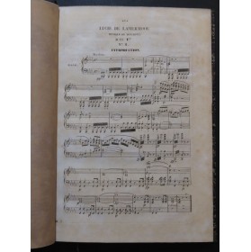 DONIZETTI G. Lucie de Lammermoor Opéra Chant Piano ca1842