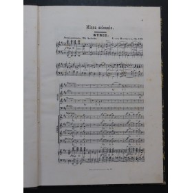 BEETHOVEN Missa Solemnis Piano Chant XIXe