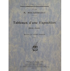 MOUSSORGSKY Modeste Tableaux d'une Exposition Piano 1950