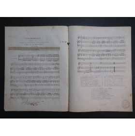 LECHALLIER L'Espérance Chant Piano ou Harpe ca1820