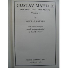 CARDUS Neville Gustav Mahler Vol 1 1965