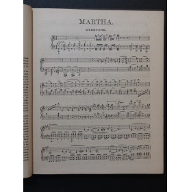 DE FLOTOW F. Martha or the Fair at Richmond Opéra Chant Piano XIXe