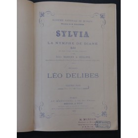 DELIBES Léo Sylvia ou la Nymphe de Diane Ballet Piano 1876