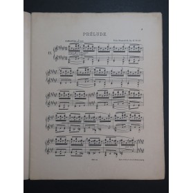 BLUMENFELD Félix Six Préludes 3e Cahier op 17 Piano 1892