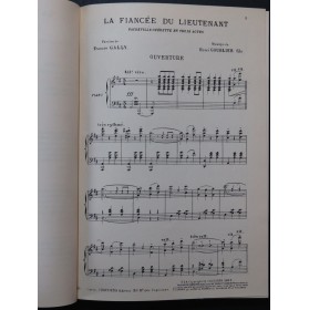 GOUBLIER Henri La Fiancée du Lieutenant Opérette Chant Piano 1917