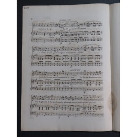 MEYERBEER G. Ranz de Vaches de Appenzell Chant Piano ca1830