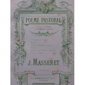 MASSENET Jules MENDELSSOHN Pièces Chant Piano ca1875