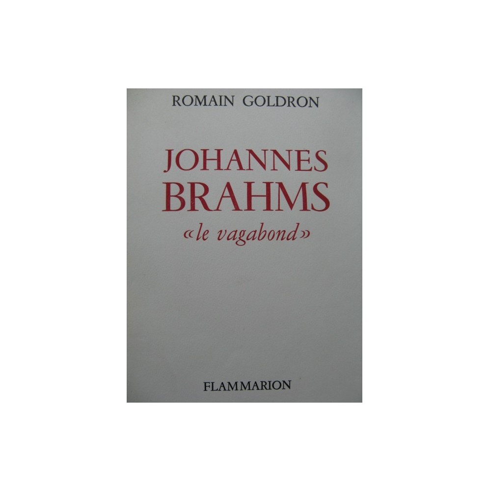 GOLDRON Romain Johannes Brahms Le Vagabond 1956