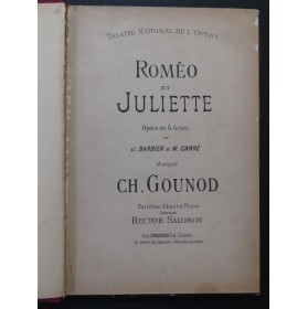 GOUNOD Charles Roméo et Juliette Opéra Piano Chant