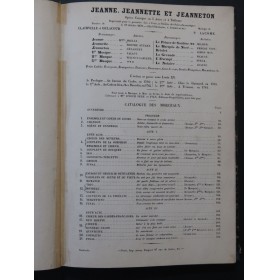 LACOME Paul Jeanne, Jeannette et Jeanneton Opéra Chant Piano 1876