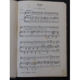 REYER Ernest Vingt Mélodies Chant Piano ca1895