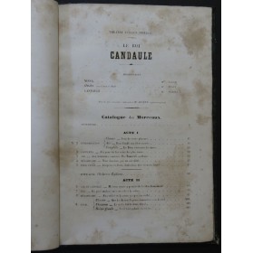 DIAZ Eugène Le Roi Candaule Opéra Chant Piano 1865