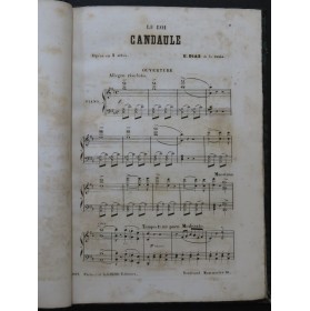 DIAZ Eugène Le Roi Candaule Opéra Chant Piano 1865