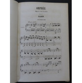 GLUCK C. W. Orphée Opéra Piano Chant ca1860