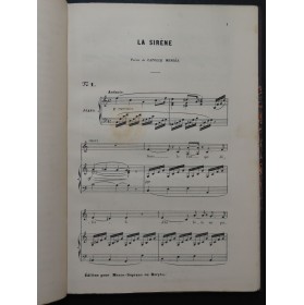 BIZET Georges 16 Mélodies Piano Chant 1885