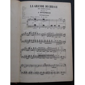 OFFENBACH Jacques La Grande Duchesse de Gerolstein Opéra Piano Chant XIXe