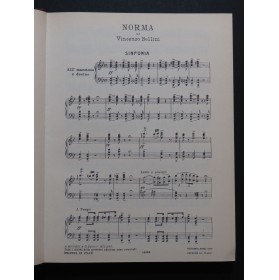 BELLINI Vincenzo Norma Opéra Chant Piano 1977