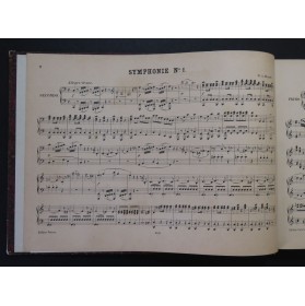 MOZART W. A. Symphonien Symphonies Piano 4 mains XIXe