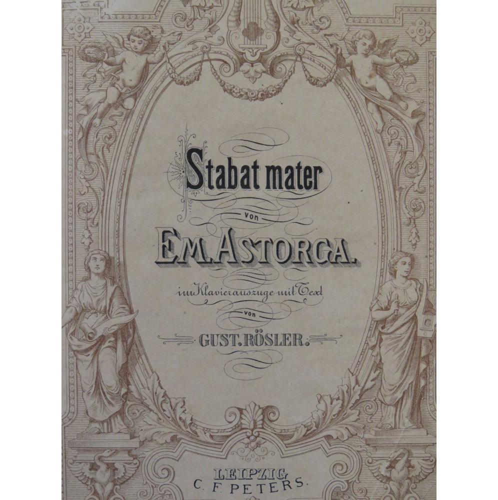 ASTORGA Emanuele Stabat Mater Chant Piano XIXe