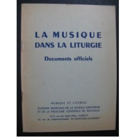 La Musique dans la Liturgie Documents officiels 1967