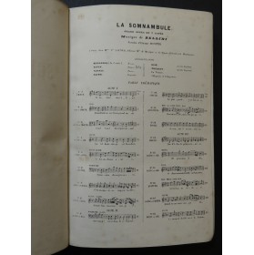 BELLINI Vincenzo La Somnambule Opéra Chant Piano ca1870