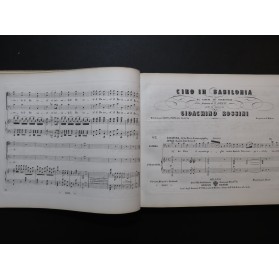ROSSINI G. Ciro in Babilonia Opéra Chant Piano ca1852
