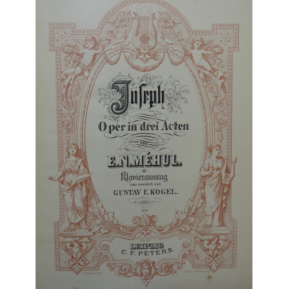 MÉHUL E. N. Joseph Opéra Piano Chant