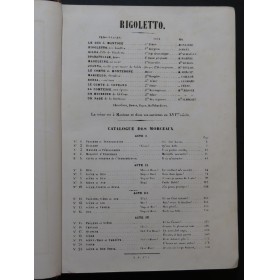 VERDI Giuseppe Rigoletto Opéra ca1860