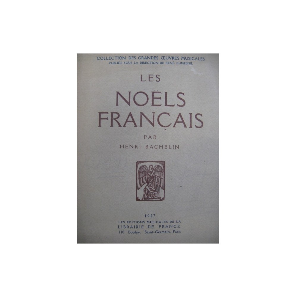 BACHELIN Henri Les Noëls Français 1927