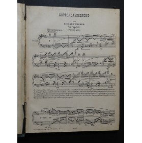 WAGNER Richard Götterdämmerung Opéra Chant Piano ca1890