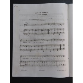 L'Amante Scornuso Canzone Popolare Chant Piano ca1840