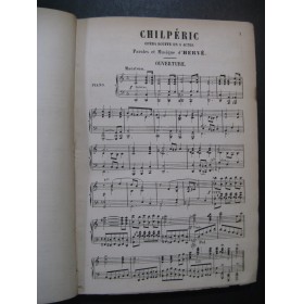 HERVÉ Chilpéric Opéra Chant Piano ca1870