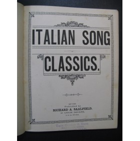 Italian Song Classics 18 Pièces Chant Piano