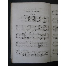 GRISAR Albert L'Eau Merveilleuse Opéra Chant Piano ca1845