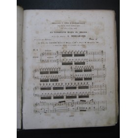 MERCADANTE Saverio Il Bravo Opéra Chant Piano ca1840