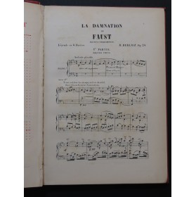 BERLIOZ Hector La Damnation de Faust Opéra Piano solo ca1877