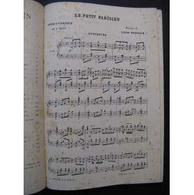 VASSEUR Léon Le Petit Parisien Opéra Chant Piano 1882